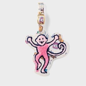 Roller Rabbit x Target Roadtrip Luggage Tag Pink Monkey SOLD OUT Online NEW